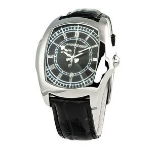 Chronotech 7896M92AC Black Leather Watch Men Black Watches